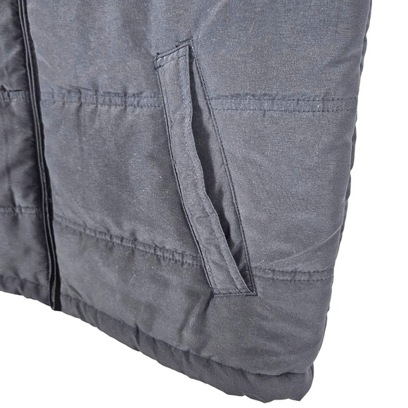 Weatherproof Mens Large Puffer Vest Full Zip Pockets Blue Outdoors Rugged Hiking - Picture 7 of 10